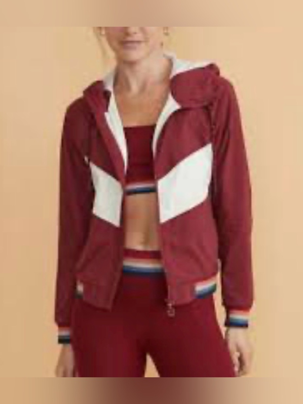 Marine Layer Gabby Windbreaker in Cabernet Size - M